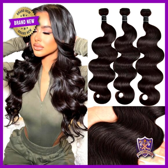 12A Body Wave Human Hair Extensions 16 18 20 Inch Brazilian Double Weft main image 5